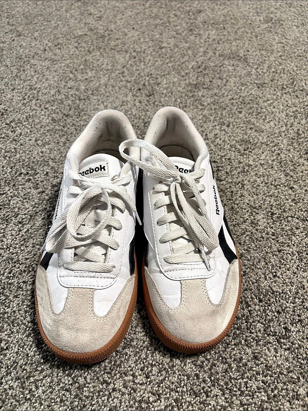 Reebok Club C 85 Vintage White & Black Sneakers - Picture 2 of 4